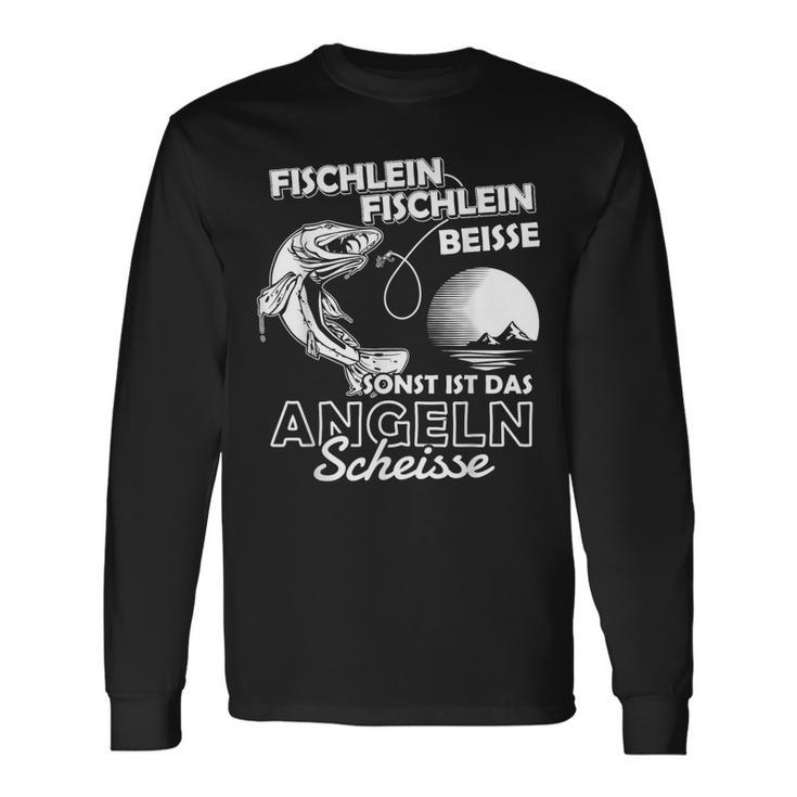 Fischlein Beisse Angler Fishing Langarmshirts Geschenkideen