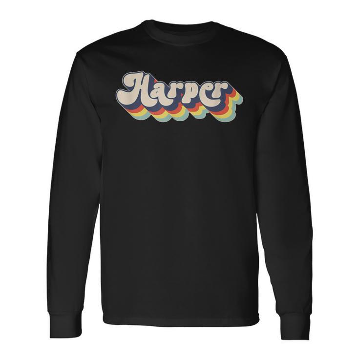 Harper Familienname Personalisierter Nachname Harper Langarmshirts Geschenkideen