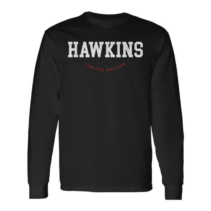 Hawkins Limited Edition Surname Personalised Sports Langarmshirts Geschenkideen