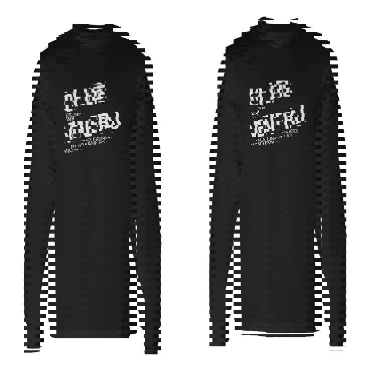 Ich Liebe Meine Frau Motorrad Fahren Langarmshirts Geschenkideen