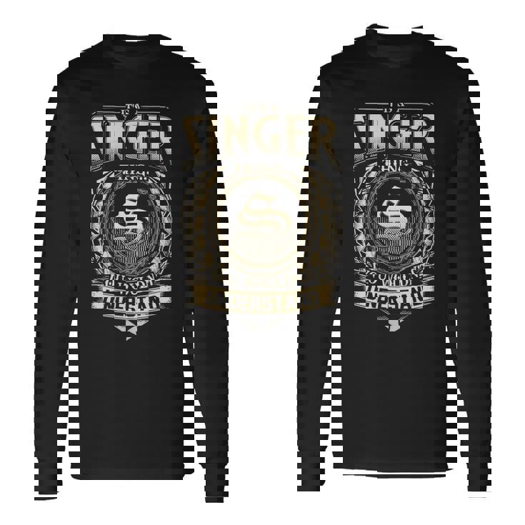 It's A Singer Thing You Wouldn't Understand Name Vintage Long Sleeve T-Shirt Gifts ideas
