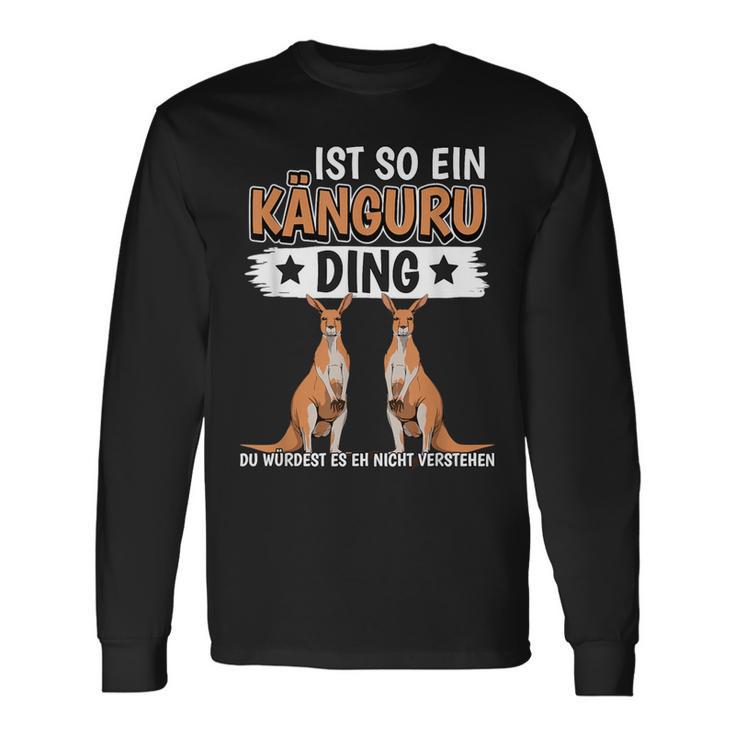 Kängurus Sachen Ist So Ein Känguru Ding Känguru Langarmshirts Geschenkideen