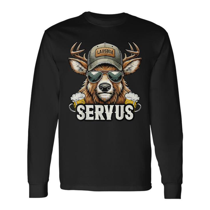 Lausbua Costume Oktoberfest Deer Servus Langarmshirts Geschenkideen