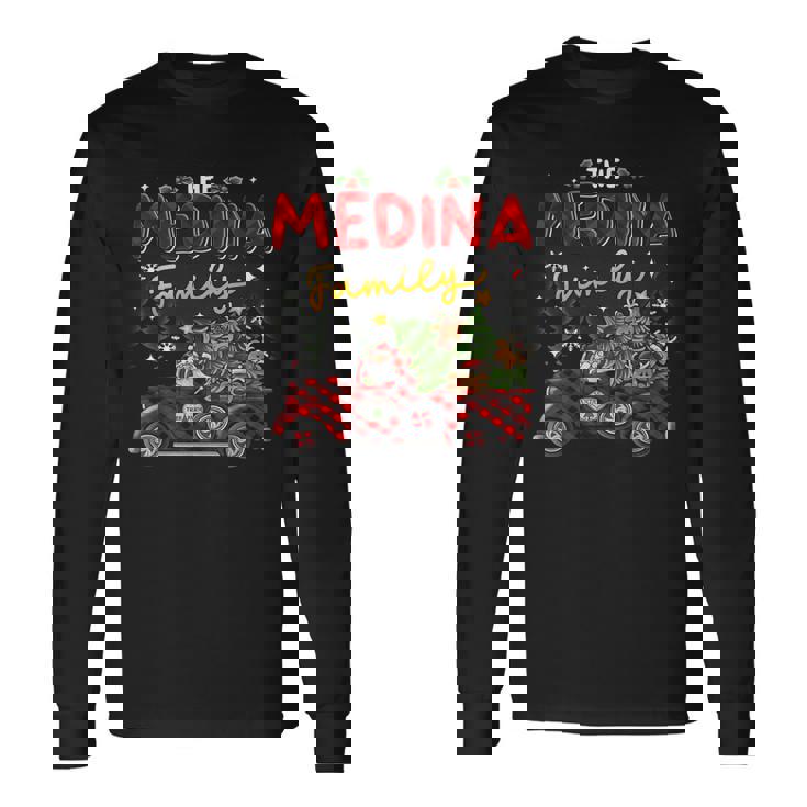 The Medina Family Christmas Matching Pajamas Group Long Sleeve T-Shirt