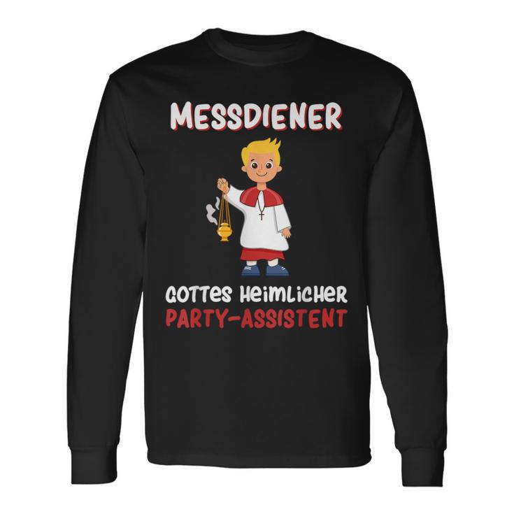 With Ministrant Sternsinger Ministranten Messdienerin Messdiener Langarmshirts Geschenkideen