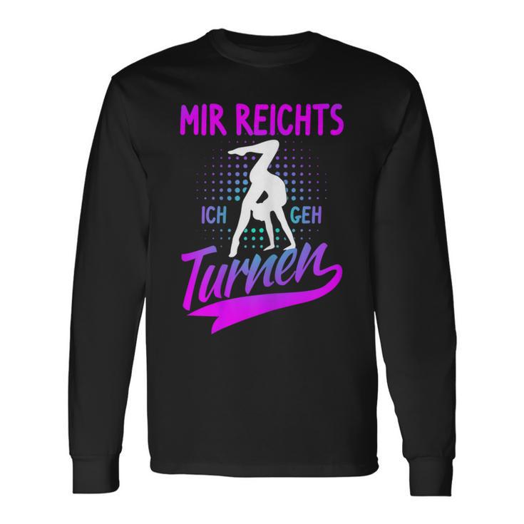 Mir Reichts Ich Geh Turnnen Handstand Trainer Gymnastic Langarmshirts Geschenkideen