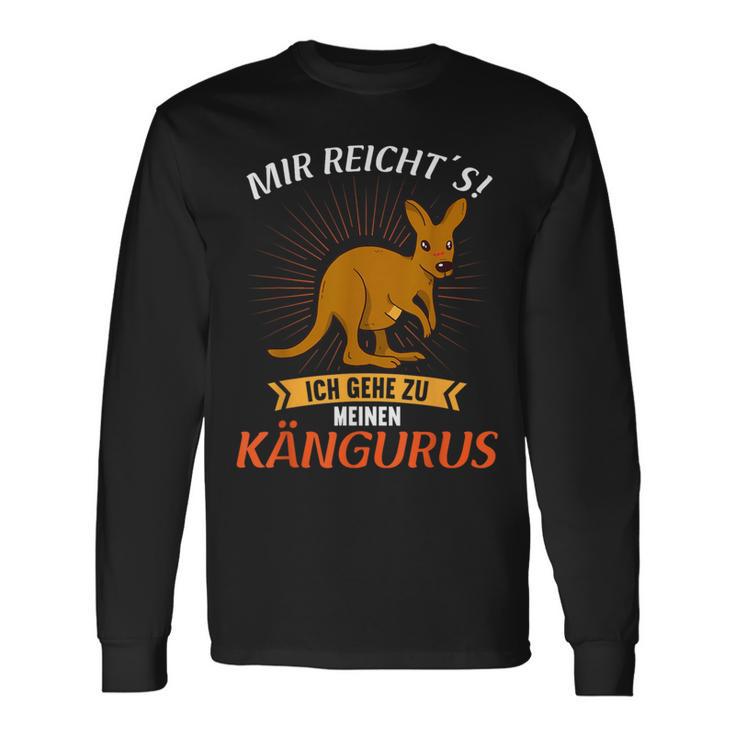 Mir Reichts Ich Gehe Zu Meinen Kängurus Kangaroo Langarmshirts Geschenkideen