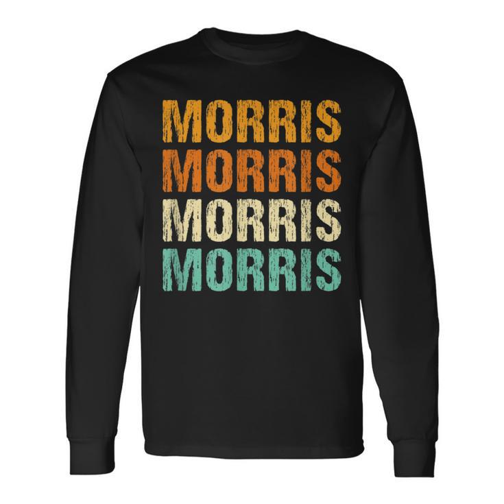 Morris Nachname Familientreffen Nachname Personalisiert Langarmshirts Geschenkideen