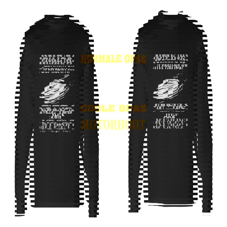 Motorboot Coole Opas Bt Langarmshirts Geschenkideen
