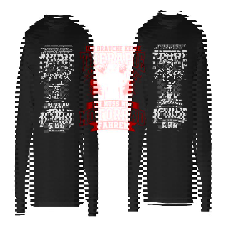 Motorrad Superbike Chopper Therapie Langarmshirts Geschenkideen