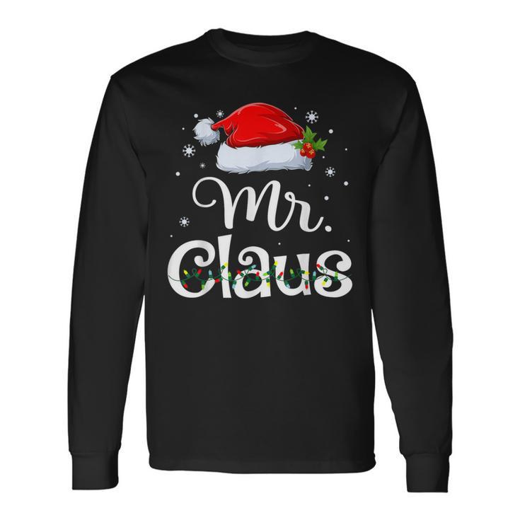 Mr And Mrs Claus Pyjama Santa Langarmshirts Geschenkideen