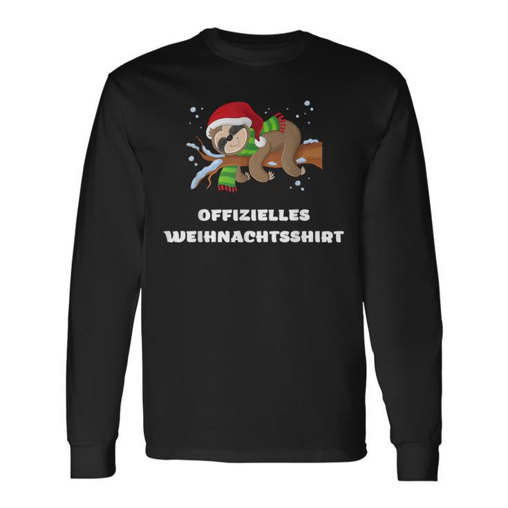 Offizielles Weihnachts Faultier Weihnachten Langarmshirts Geschenkideen