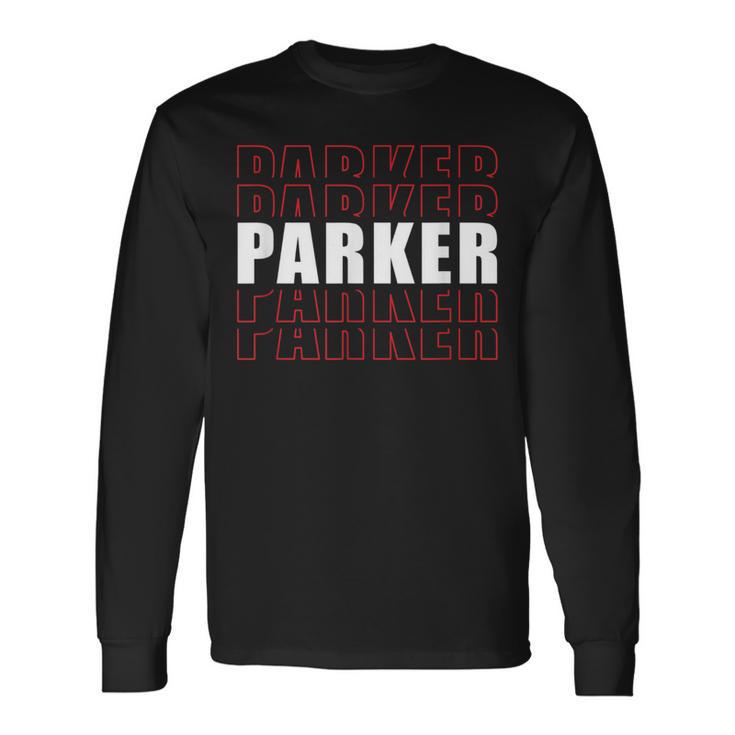 Parker Nachname Einzigartig Personalisierbar Langarmshirts Geschenkideen