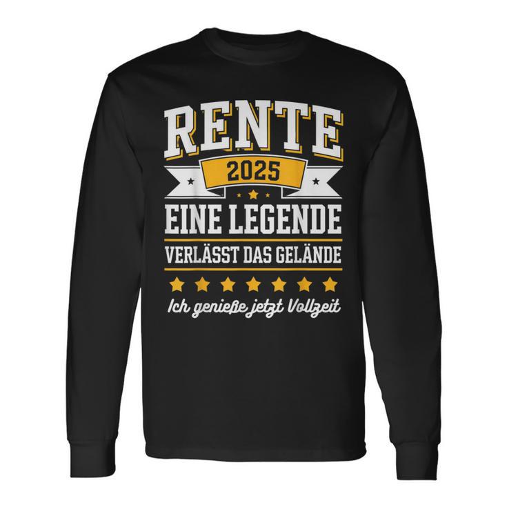 Rente 2025 Rentner 2025 Renteneintritt 2025 Langarmshirts Geschenkideen