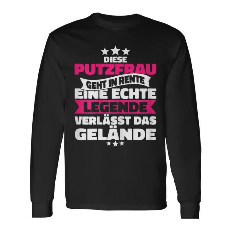 Rentnerin Putzfrau Retirement Langarmshirts Geschenkideen