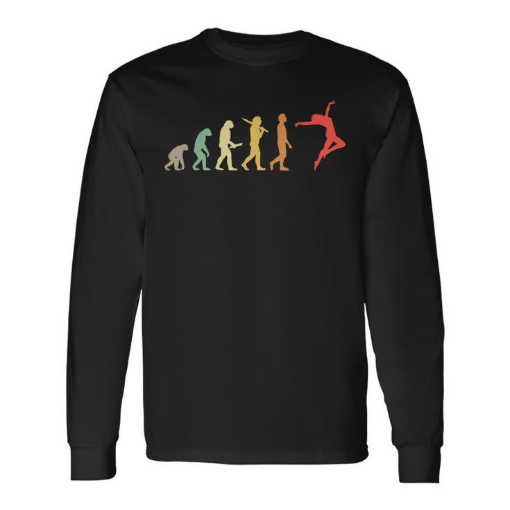 Retro Dance Evolution For Dancer Langarmshirts Geschenkideen