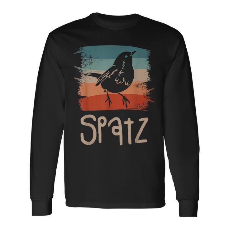 Retrointage Sparrow Sparrows Langarmshirts Geschenkideen