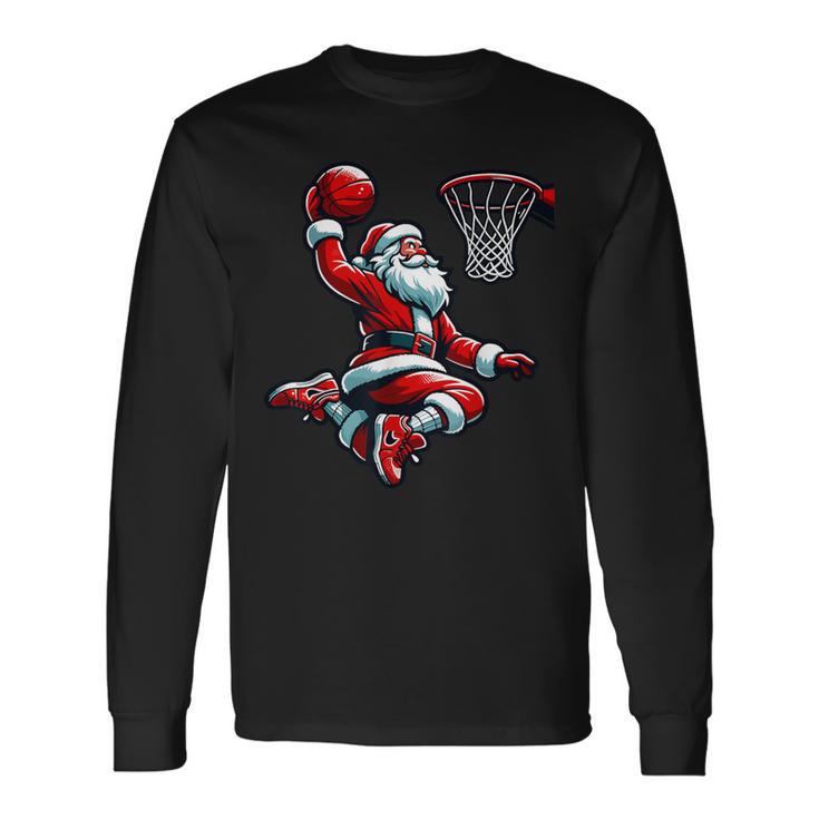 Sweat à Capuche 'Santa Dunk' - Pull De Noël Humoristique Basketball, Coupe Classique, 241g