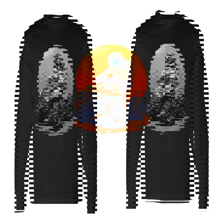 Scary Spooky Halloween Pumpkin Moon Rover Long Sleeve T-Shirt