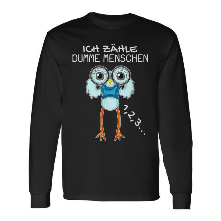 Seagull With Binoculars Ich Zählle Stumme Menschen Langarmshirts Geschenkideen