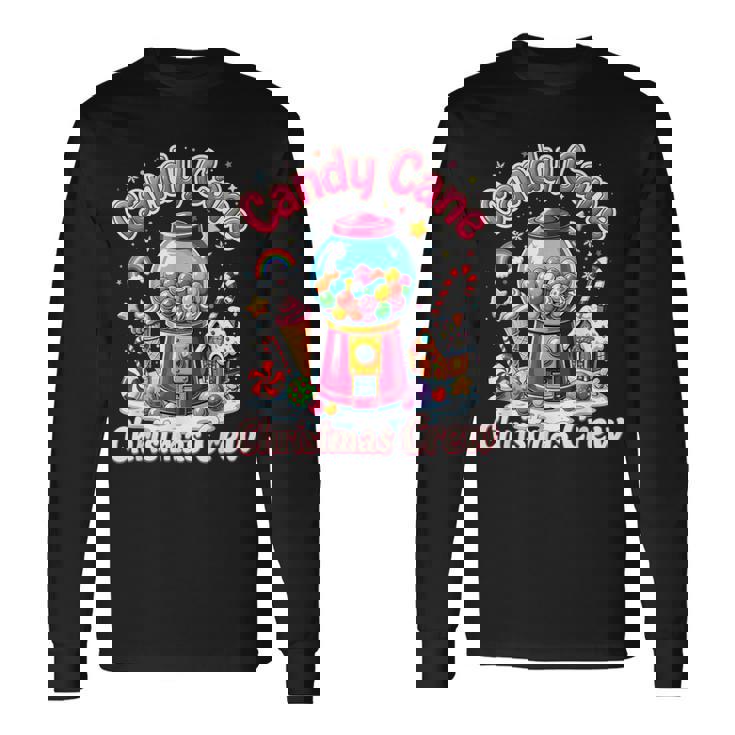 Security Candyland Candy Cane Christmas Crew House Candy Long Sleeve T-Shirt