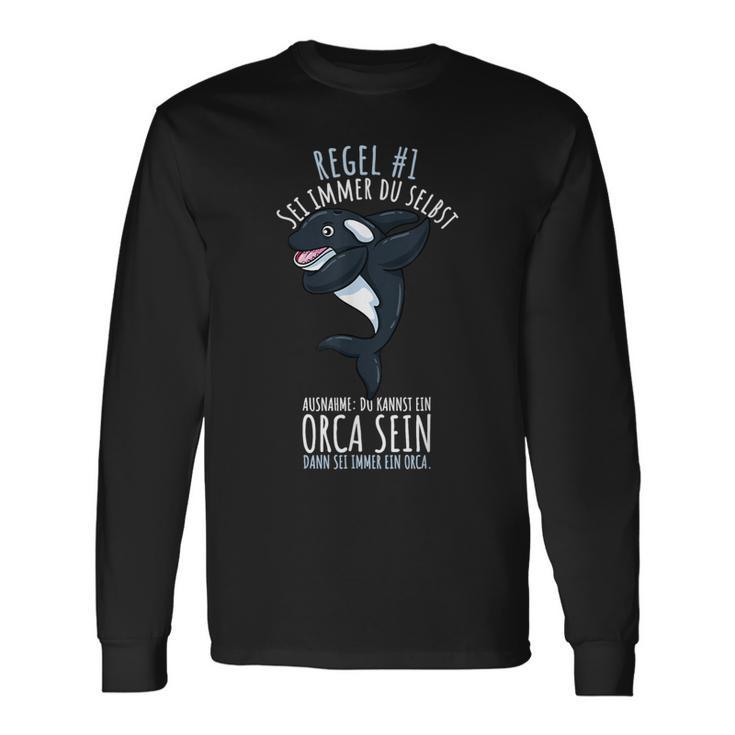 Sei Immer Du Selbst Killerwal Ozean Orca Langarmshirts Geschenkideen