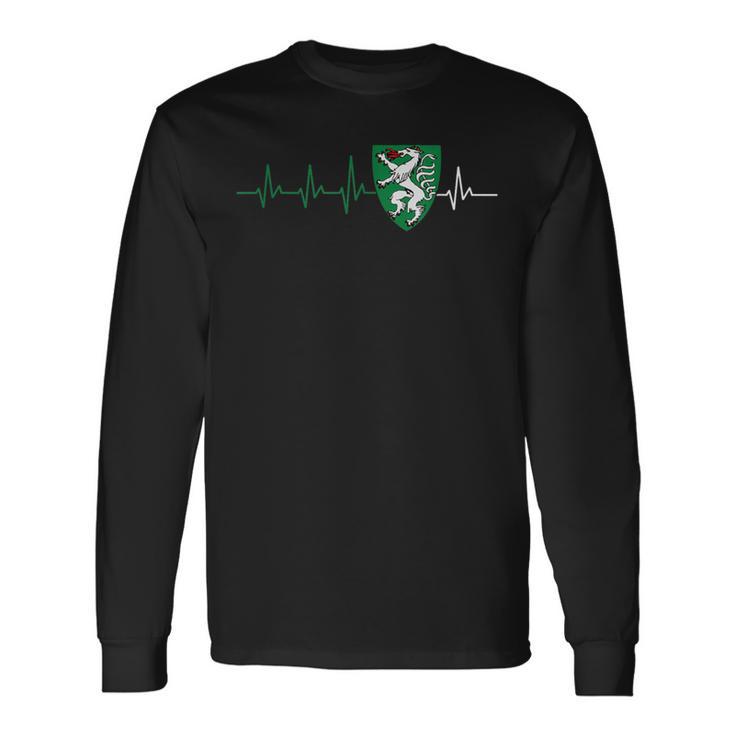 Steiermark Steirisch Crest Heartbeat Steirer Langarmshirts Geschenkideen