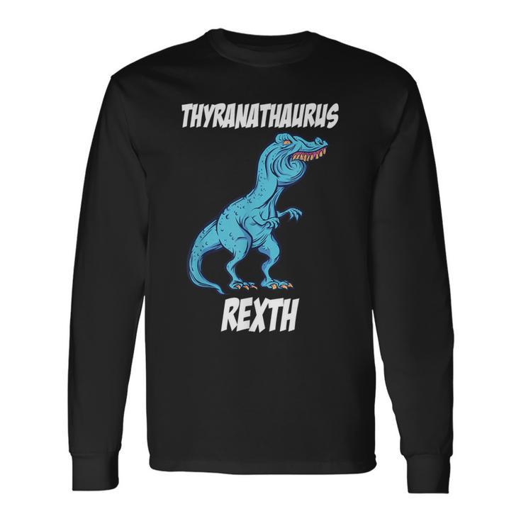 T-Rex Überbiss Meme T-Rex Party Langarmshirts Geschenkideen