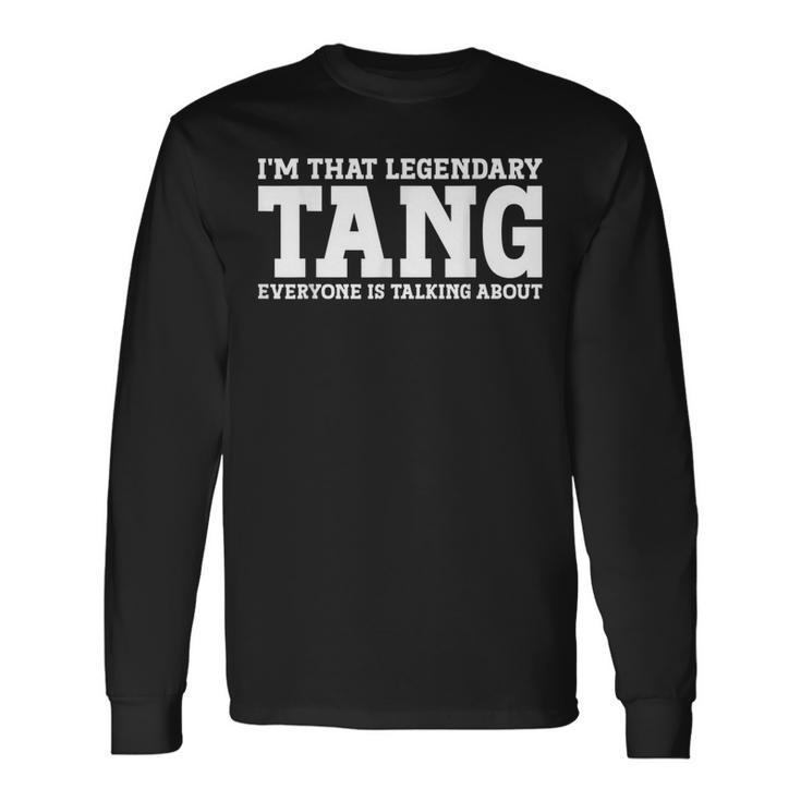 Tang Nachname Team Familie Nachname Tang Langarmshirts Geschenkideen