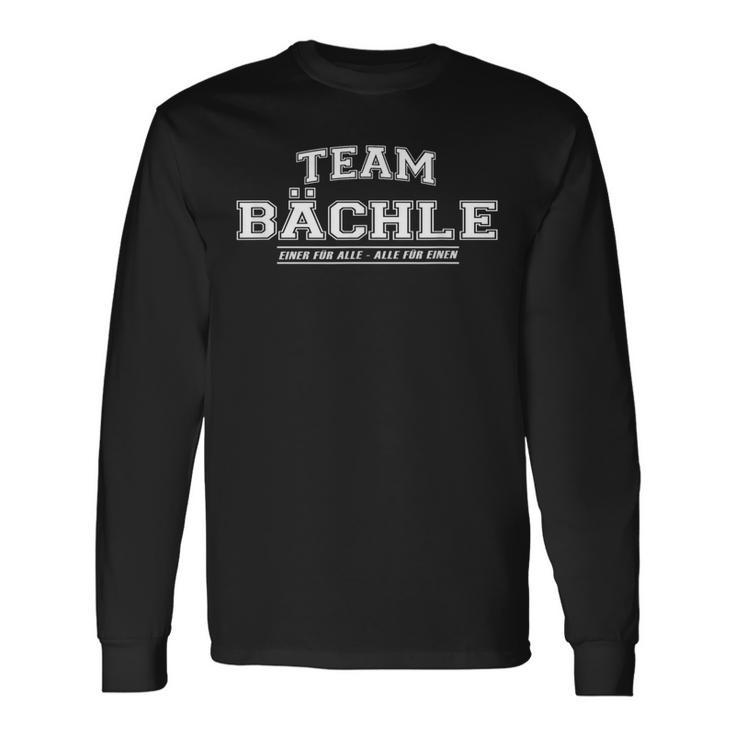 Team Bächle Stolze Familie Nachname Geschenk Langarmshirts Geschenkideen