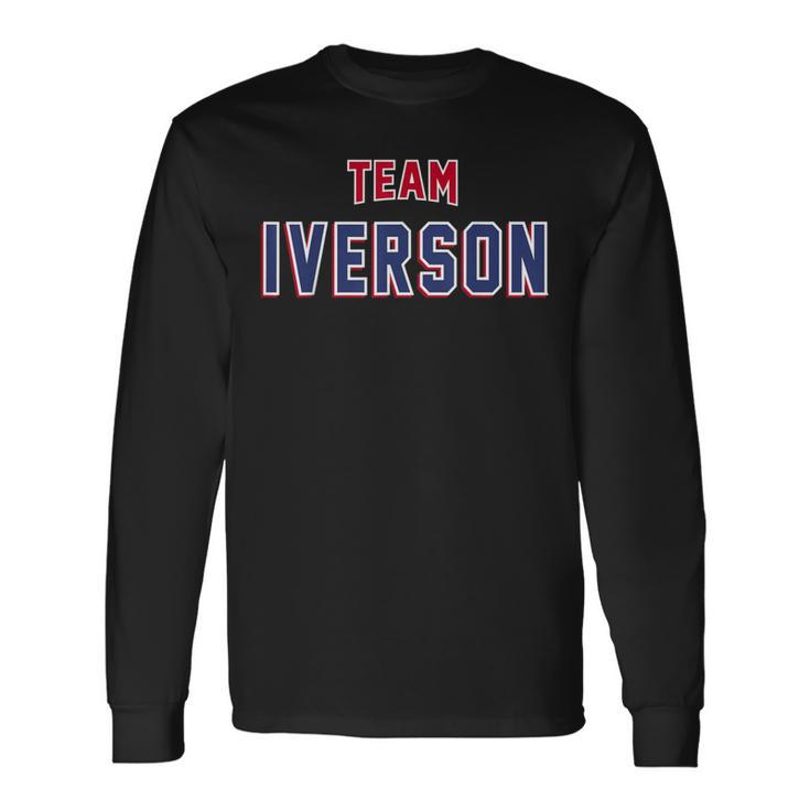 Team Iverson Last Name Proud Family Last Name Langarmshirts Geschenkideen