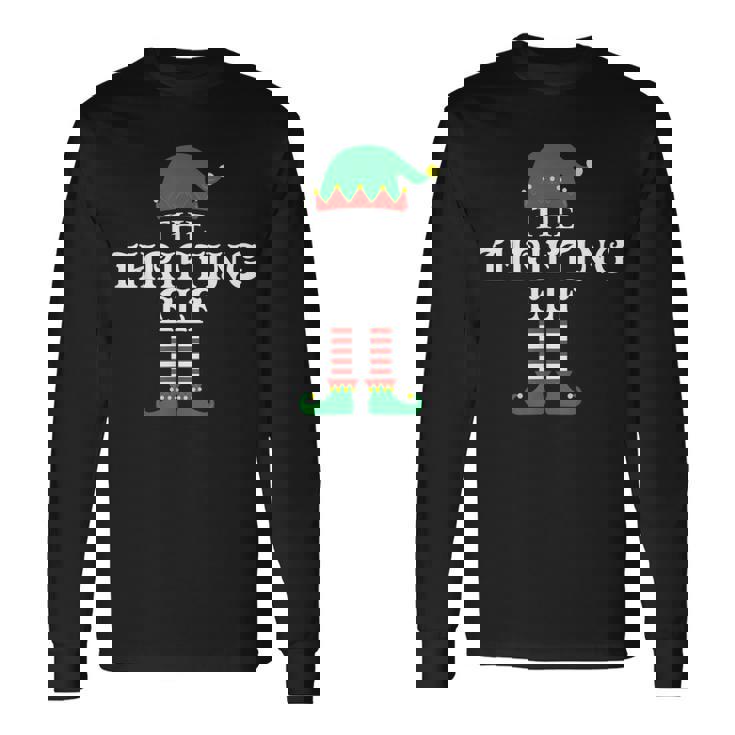 The Thrifting Elf Matching Family Group Xmas Christmas Long Sleeve T-Shirt
