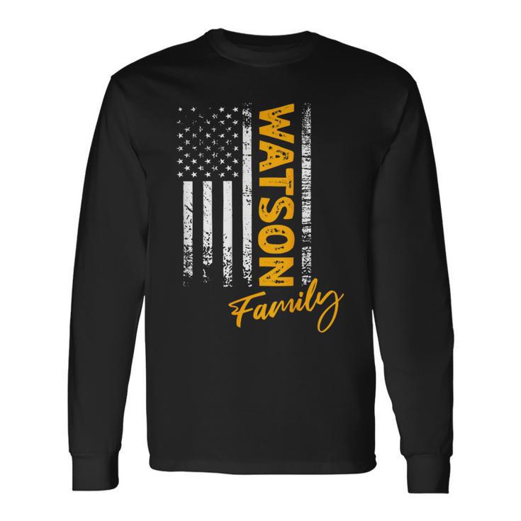 Usa Watson Surname Watson Last Name Watson Langarmshirts Geschenkideen