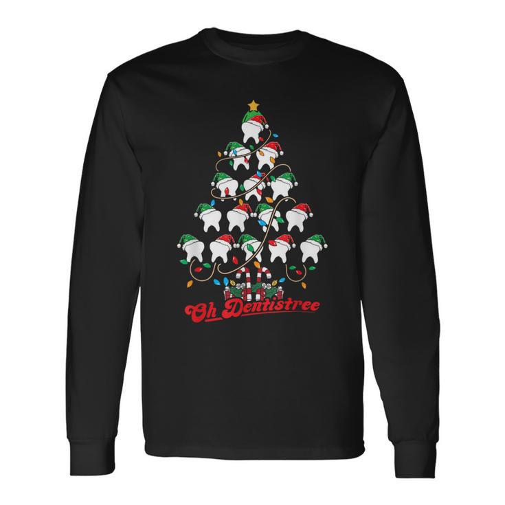 Weihnachtsbaum Zähne Zahnarzt Oh Dentistree Dentalhygieniker Langarmshirts Geschenkideen