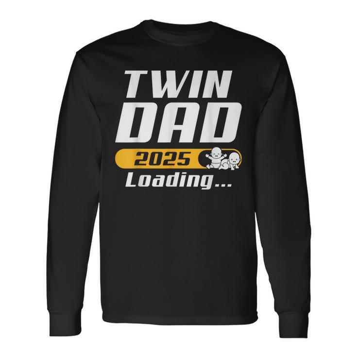 Werdender Papa Twin Dad 2025 Loading Twin Dad Langarmshirts Geschenkideen