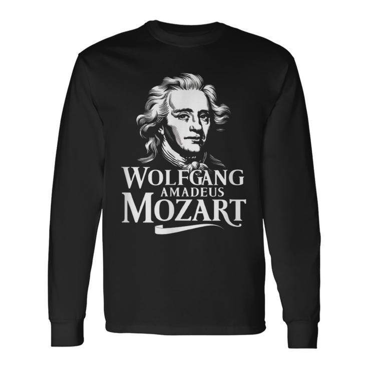 Wolfgang Amadeus Mozart Portrait Salzburg Operaienna Classic Langarmshirts Geschenkideen