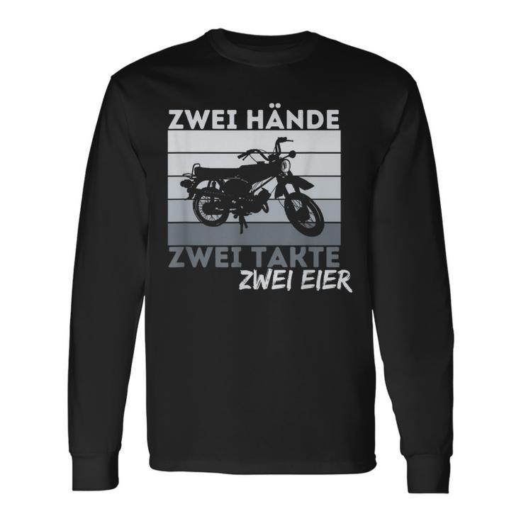 Zwei Hands Zwei Takte Simson Ddr Moped Two Strokeintage Langarmshirts Geschenkideen