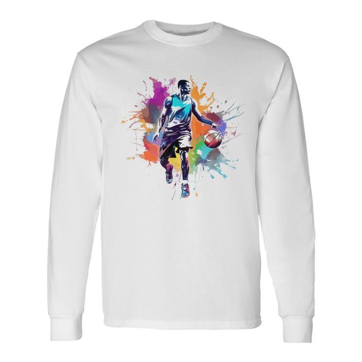 Basketball Graffiti Ball Sport Langarmshirts Geschenkideen