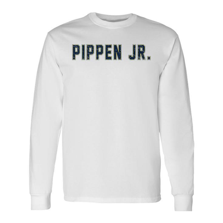 Distressed Team Pippen Jr Last Name Proud Family Gray Langarmshirts Geschenkideen