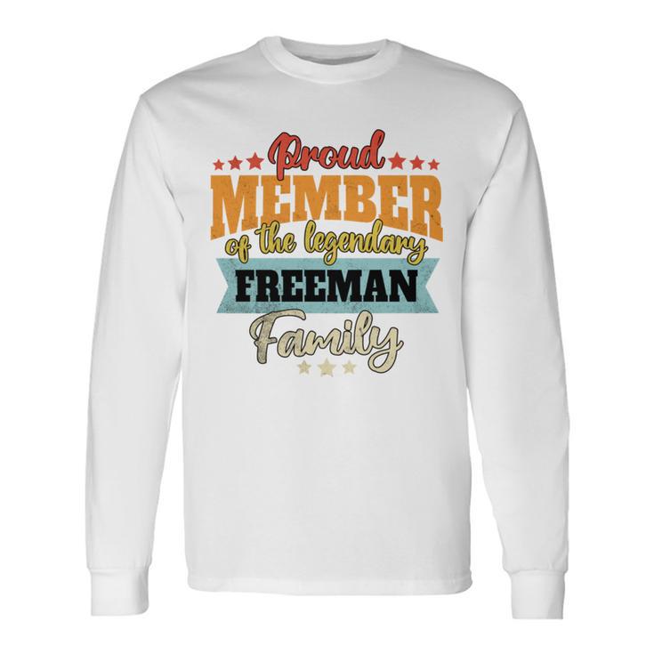 Freeman Nachname Freeman Langarmshirts Geschenkideen