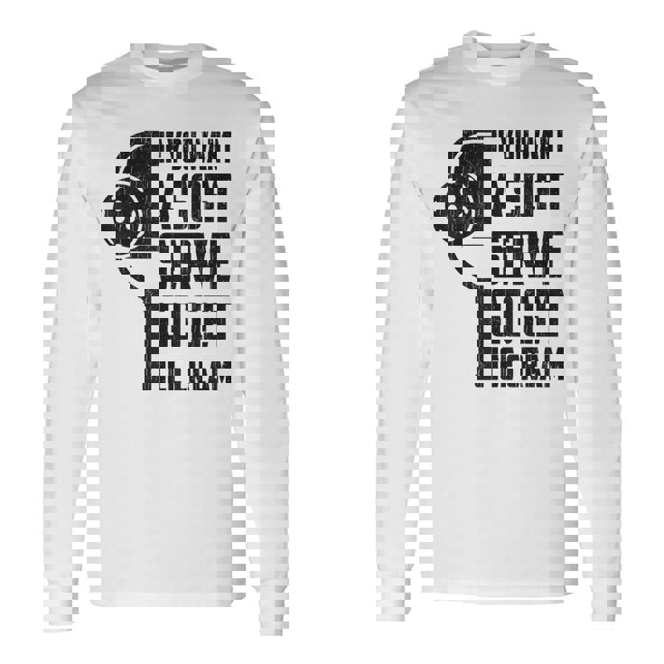 Pickleball- Player Paddleball Lover Graphic Long Sleeve T-Shirt