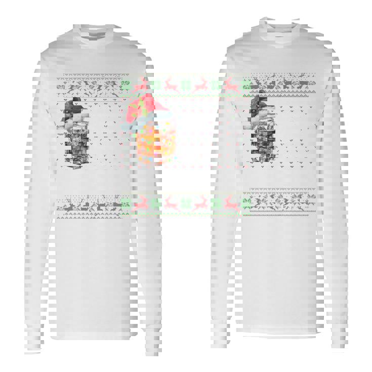 I'm Full Of Holiday Spirit It’S Called Bourbon Ugly Sweater Long Sleeve T-Shirt