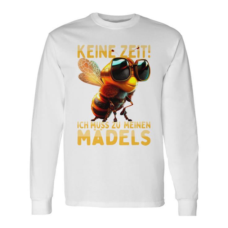 Keine Zeit Ich Muss Zu Meinen Mädels Bienenzüchter Bienen Long-Sleeved Langarmshirts Geschenkideen