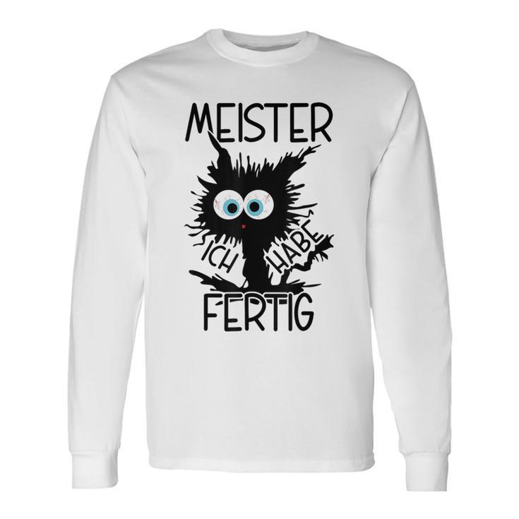 Meister Geschafft Meister Bestanden Gray Langarmshirts Geschenkideen