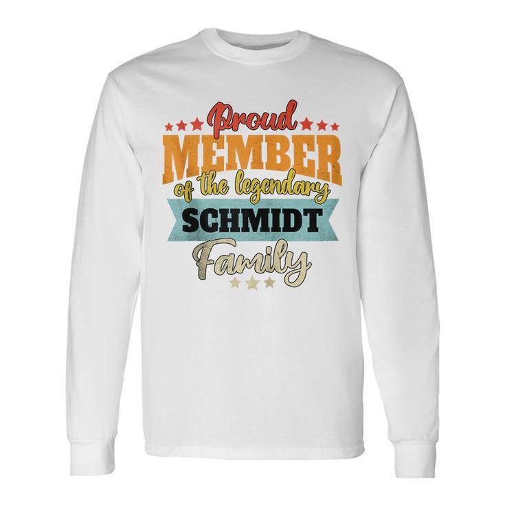 Schmidt Nachname Schmidt Kapuzenjacke Langarmshirts Geschenkideen