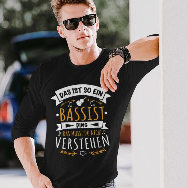 Bass Kontrabass Musician Das Ist So Ein Bassist Ding Langarmshirts Geschenke für Ihn