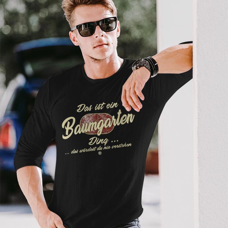 Damen Das Ist Ein Baumgarten Ding Lustiges Familie Baumgarten Mit-Ausschnitt Langarmshirts Geschenke für Ihn