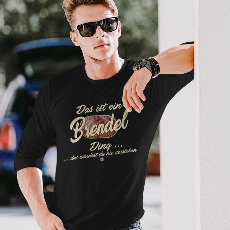 Damen Das Ist Ein Brendel Ding Lustiges Familie Brendel Mit-Ausschnitt Langarmshirts Geschenke für Ihn