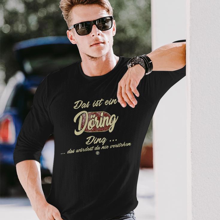 Damen Das Ist Ein Döring Ding Lustiges Familie Döring Mit-Ausschnitt Langarmshirts Geschenke für Ihn