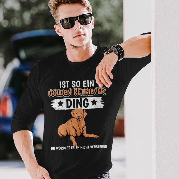 Damen Ist So Ein Golden Retriever Ding Golden Retriever Mit-Ausschnitt Langarmshirts Geschenke für Ihn